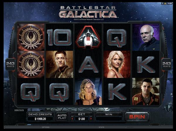 Играть Бесплатно или на деньги в игровые автоматы Battlestar Galactica