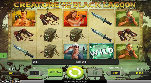 Играть Бесплатно или на деньги в игровые автоматы Creature from the Black Lagoon 