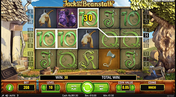 Играть Бесплатно или на деньги в игровые автоматы Jack And The Beanstalk